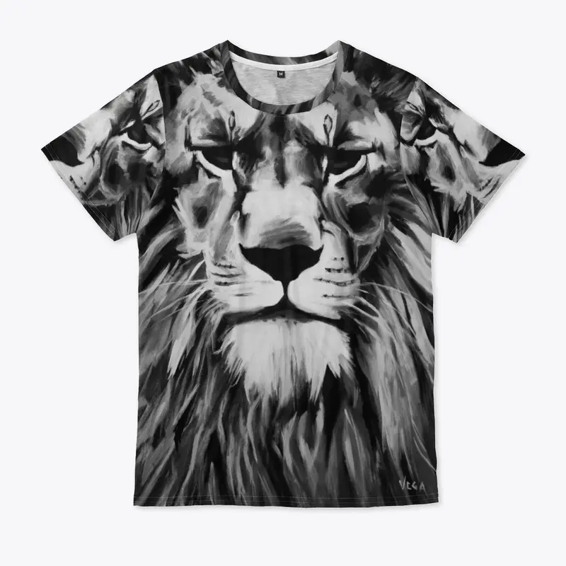 Black White Lion 